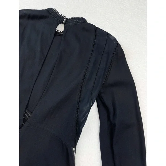 3.1 PHILLIP LIM • Black Cutout Long Sleeve Blouse, 0 - Picture 12 of 16